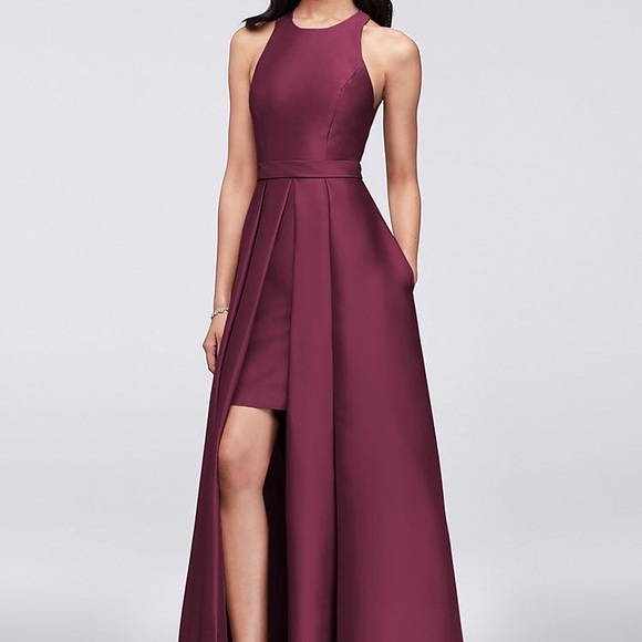 David’s Bridal Burgandy Formal dress - Picture 4 of 4